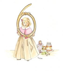 Carton d'invitation fille 6 ans