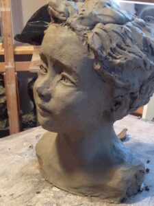 Buste de jeune garçon